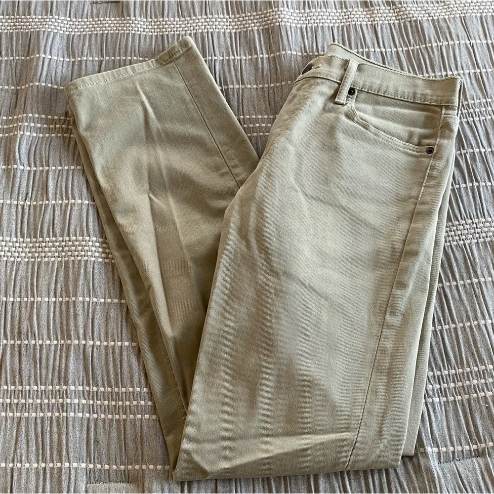 Levi’s Denim Tan Green Khaki Pants Skinny Jeans Slim W31 L32